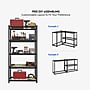 FlexiSpot 5-Shelf Metal Light Duty Wire Storage Shelving, 72" x 36" x 16", Black (CJ017-DK)~#|#~6EABC9F1-921A-4479-B3313806DA63B69C_sc7