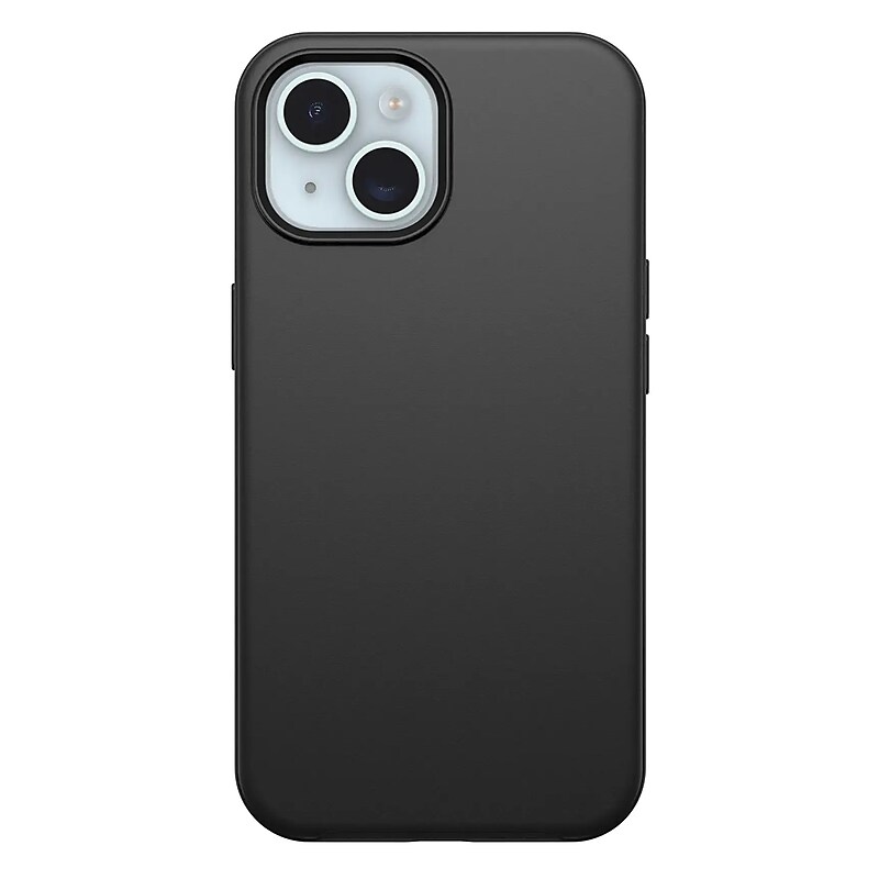 OtterBox Symmetry MagSafe Rugged Case for iPhone 15/14/13, Shock Absorbing, Black (77-92925) image 1