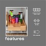 Household Essentials Wood and Steel Pull-Out Cabinet Shelves, Natural (HH4521-1)~#|#~6EB292FF-9873-4868-82F7F96FFF104C88_sc7