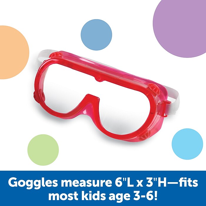 Learning Resources Colored Safety Goggles, Set of 6 (LER2449