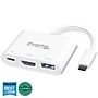 Plugable Mini Dock USB-C to HDMI/USB 3.0/USB-C Audio/Video Adapter, Male to Female/Female, White (USBC-MD103)~#|#~6EC8153B-6A2B-4D65-A83352ED1B88F3A3_sc7