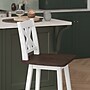 Flash Furniture Gwendolyn Rustic Solid Wood Designer Back Counter Stool, Antique White Wash Frame/Gray Wash Seat (ESG124WH)~#|#~6ECC0542-9190-4E30-B94F61444F431FEA_sc7