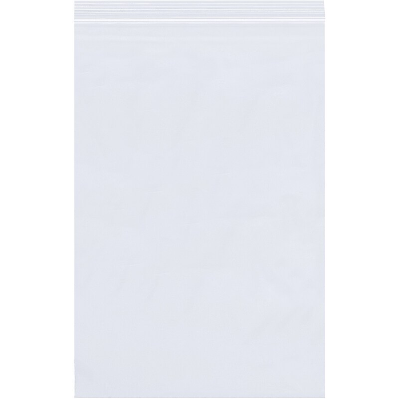9" x 12" Reclosable Poly Bags, 4 Mil, Clear, 100/Carton (PB3765RP100) image 1