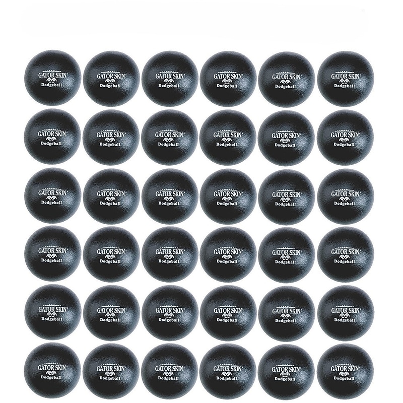 Gator 6" Skin Dodgeballs, Black, 36/Pack (W4500CS) image 1