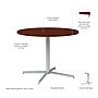 Bush Business Furniture 42" Round Conference Table, Hansen Cherry (99XTB42RHC)~#|#~6ED6AF5C-F460-48B5-A89F30516AFAD026_sc7