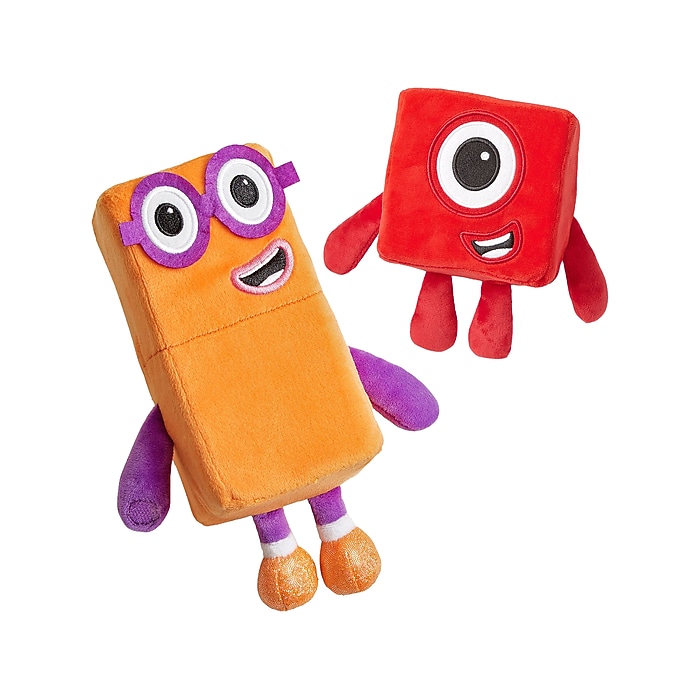 hand2mind Numberblocks One and Two Playful Pals, Red/Orange (94554