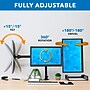 Mount-It! Fully Adjustable Triple Computer Monitor Mount, Holds 13" to 27" Screens, Black (MI-1753)~#|#~6EF22F3A-FE04-45EA-9C47EE5F58189032_sc7