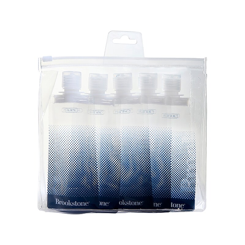 Brookstone EVA Tube Set, Clear/Blue, 3 Fl. Oz. (BNBS0002) image 1