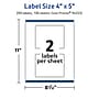 Avery TrueBlock Laser/Inkjet Rectangle Multipurpose Labels, 4" x 5", White, 200/Box (94253)~#|#~6EF856B6-7AD0-47BE-BFA208CF3FCFD32A_sc7