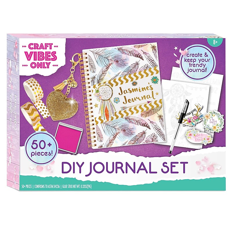 Craft Vibes Only Journal, 7" x 10", Multicolored, 70 Pages, 55 Pieces/Set (BAT60698) image 1