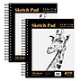 Better Office 8.5" x 11" Spiral Bound Drawing Sketch Pad, 100 Sheets/Pad, 2 Pads/Pack (01303)~#|#~6F0B23F5-F591-493B-BB45B97505F20E7D_sc7