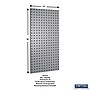 Triton Products LocBoard 18" x 36" x 9/16" Steel Square Hole Pegboards, 2/Set (LB18-G)~#|#~6F1080EB-A73C-4170-94DF5844B5E95545_sc7