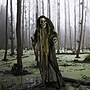 Haunted Hill Farm Life-Size Animatronic Skeleton Reaper Holding Staff (HHSKEL-7FLSA)~#|#~6F117AD7-BCBC-4710-A6152ECC42B2E597_sc7