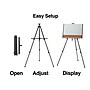 Staples Tripod Display Easel, 63", Black Aluminum (28070)~#|#~6F16ECA4-19EF-4FCA-80E0E63FBDB86D78_sc7
