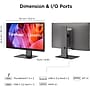 ViewSonic ColorPro 24" 4K UHD IPS 60Hz Monitor, HDR, Built-In Speaker, Height Adjustable, Black (VP2488-4K)~#|#~6F175339-D195-4CFE-AA17FD6CE5EB1C8F_sc7