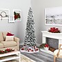 Nearly Natural 8' Flocked Pencil Artificial Christmas Tree with 500 Clear Lights and 646 Bendable Branches (T1908)~#|#~6F1A8BBF-1D15-4615-B0CF7AF50DB63C6D_sc7