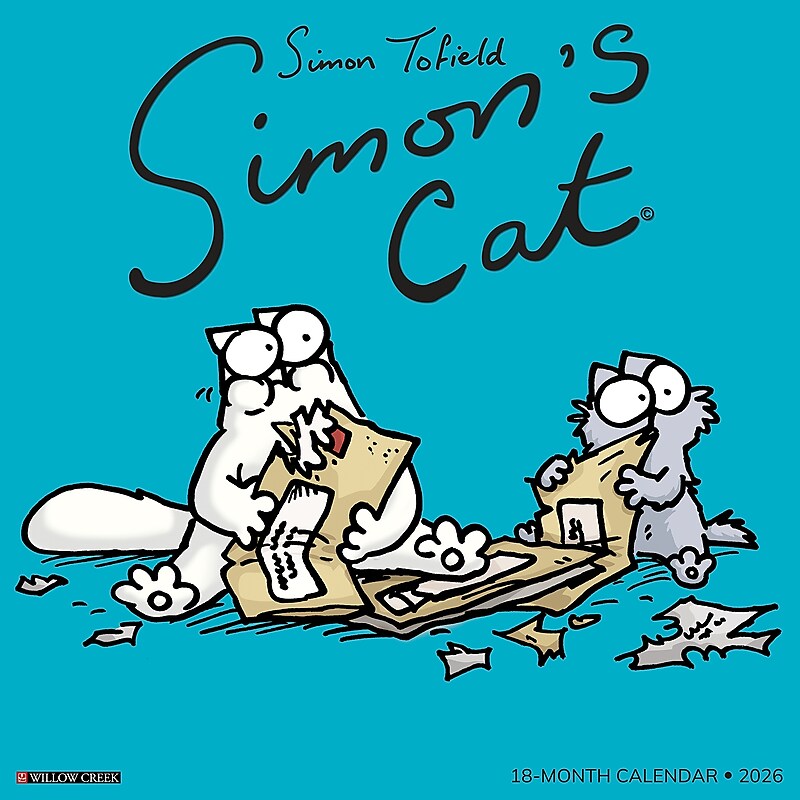 2026 Willow Creek Simon's Cat 12" x 12" Monthly Wall Calendar (52808) image 1