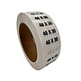 Nahanco 48 x 30 Plastic Size Marker, Black/White, 250/Roll (DSM-350)~#|#~6F1AF467-15A8-4695-80E8EC8543E6585F_sc7