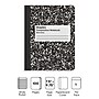 Staples 1-Subject Composition Notebook, 7.5" x 9.75", Wide Ruled, 100 Sheets, Black (ST55076C)~#|#~6F1C4655-9ADB-4B1E-9799733AD7A2F494_sc7