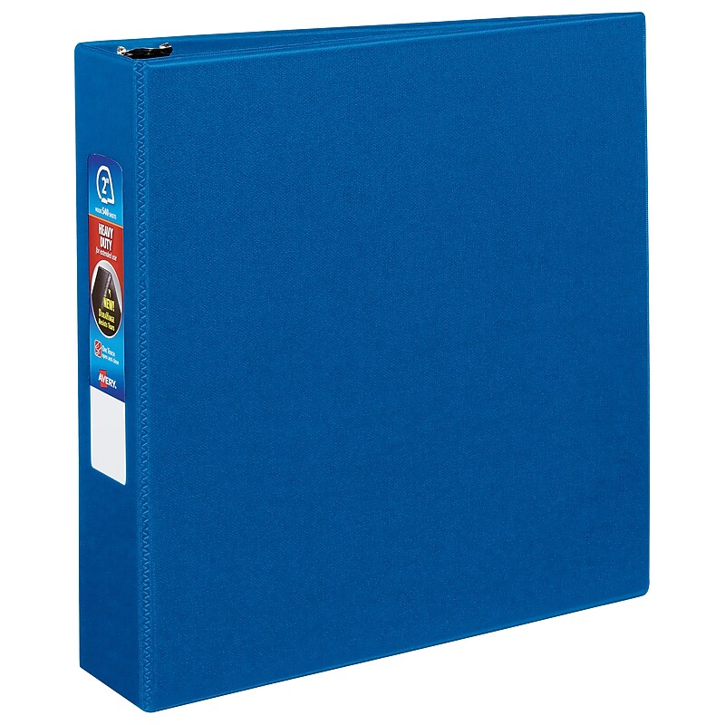 Avery Heavy Duty 2" 3-Ring Non-View Binders, One Touch EZD Ring, Blue (79882) image 1