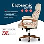 La-Z-Boy Colston Ergonomic Vegan Leather Swivel Executive Chair, Cream (60120-CRM)~#|#~6F1F71C9-2D8F-4DE8-996877CC0D1F5272_sc7