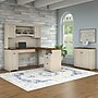 Bush Furniture Fairview Small Storage Cabinet with Doors, Antique White/Tea Maple (WC53296-03)~#|#~6F263753-2A1B-40A5-97C5BAC033138B82_sc7