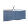 Viva Comfort 36.75'' H x 72" L Medical Cabinet with Center Sink, 6-Doors, 3-Drawers, Blueberry (902BASE72CSBL)~#|#~6F282CA2-A2FE-46A3-AF7C331D53EE1900_sc7