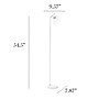 Simple Designs Sleek Essentials 54.5" Metal Floor Lamp with Wire Cage Shade, White (LF1050-WHT)~#|#~6F2ACD4C-45BD-4BAD-B443028FC7F79642_sc7