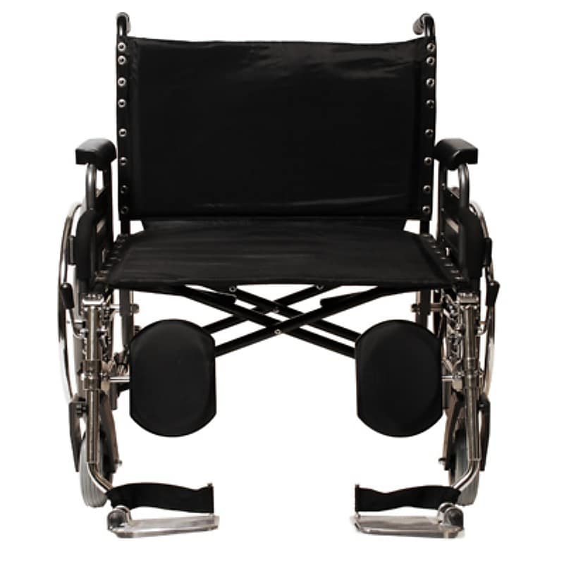 Everest & Jennings Paramount XD Bariatric Heavy-Duty Manual Wheelchair, 26" Seat Width, Removable Desk Arm, Black (5PX10630) image 1
