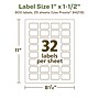 Avery EcoFriendly Laser/Inkjet Rectangle Multipurpose Labels, 1" x 1-1/2", White, 800/Pack (94219)~#|#~6F2B933C-EC12-4108-B2872E6B51ACA7E0_sc7