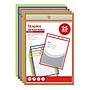 Staples Heavyweight Stitched Job Ticket Holder, 9" x 12", Assorted Colors, 25/Pack (ST63076)~#|#~6F2C764B-20D4-491F-9C3D4066E6244F90_sc7