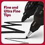TRU RED™ Pen Permanent Markers, Twin Tip, Black, 4/Pack (TR57829)~#|#~6F36A343-5D08-4233-A9F4DA3FE2059E6E_sc7