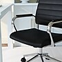Martha Stewart Piper Faux Leather Swivel Executive Chair, Black/Polished Nickel (CH2209212BK)~#|#~6F3E5A41-60CE-469C-A6B3516006CF7805_sc7