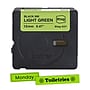 Brother P-touch Btag Label Tape, 1/2" x 13.1' (12mm x 4m), Black on Light Green (BTAGG31)~#|#~6F3E9F20-CA6B-48E7-81143083A19DB8DD_sc7