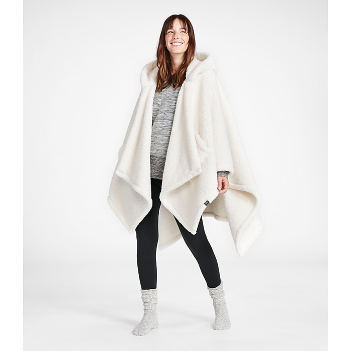 L.L.Bean Cozy Sherpa Wearable Throw, Navy (1000160722) | Staples