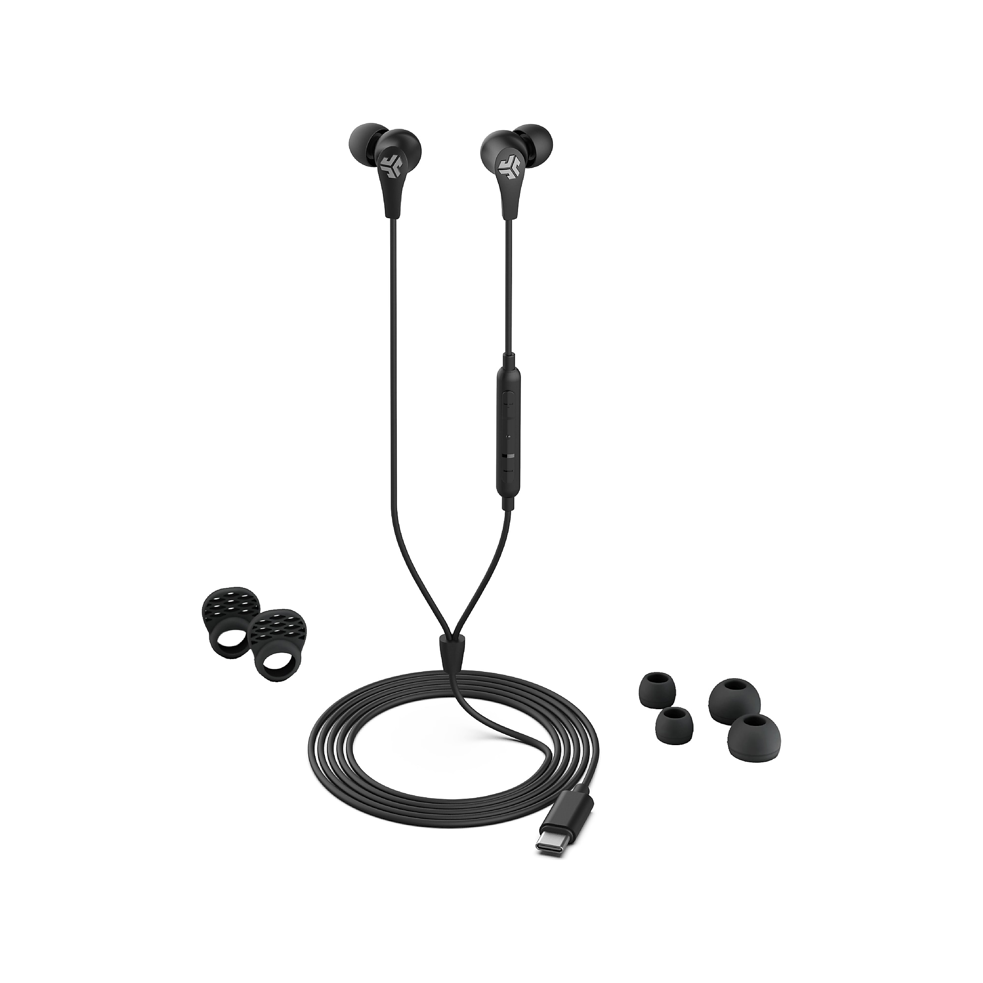 JLab JBuds Pro Wired Ambient Sound Earbuds, Black (EPROTPCRBLK123) Sansujyuku sansujyuku.com