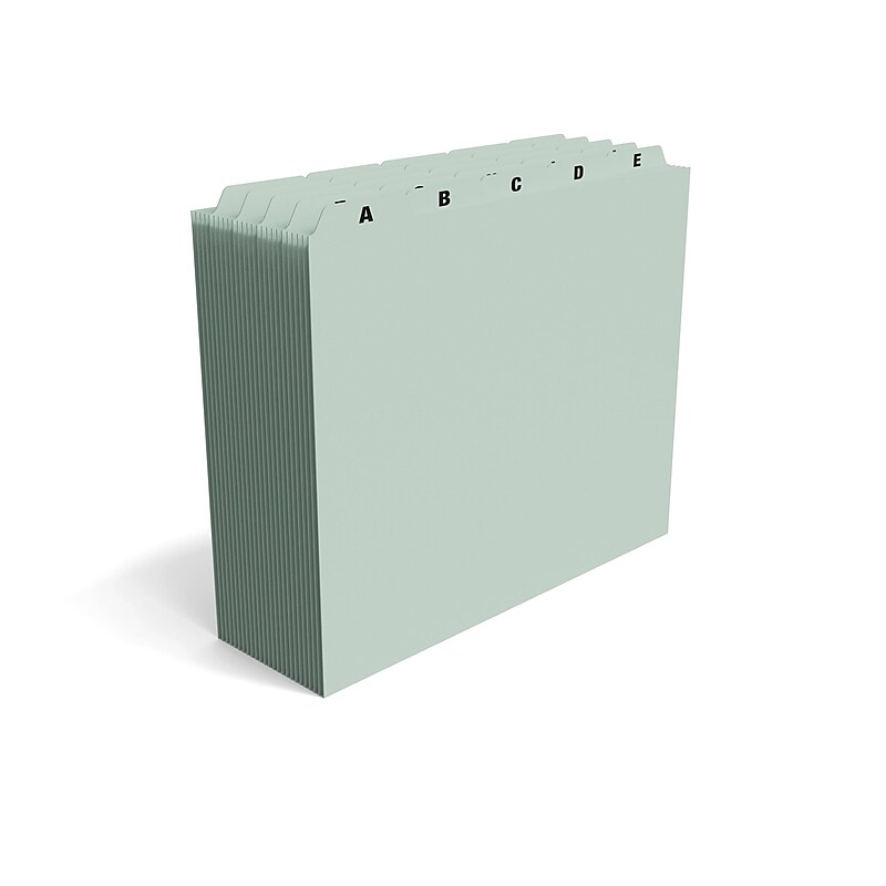 Staples® A-Z Index File Guide, Letter, Light Green, 25/Set (TR118273) image 1