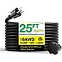 GoGreen Power 25' Indoor/Outdoor Extension Cord, 16 AWG, Black (GG-13725BK)~#|#~6F50D6E0-0B78-4976-BB8D77E05F7BDD63_sc7