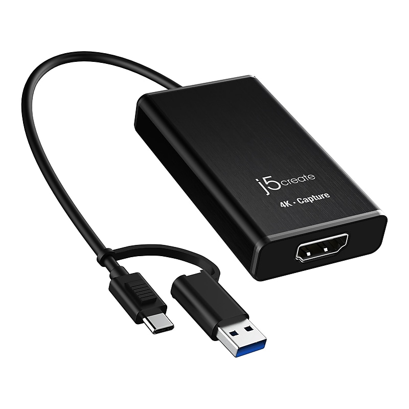 j5create USB Type-C to HDMI Video Adapter, Male to Female, Black (JVA11) image 1