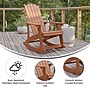 Flash Furniture Savannah All-Weather Poly Resin Wood Adirondack Rocking Chair, Red, 2/Pack (JJC14705RED2)~#|#~6F547C66-1E07-42DF-86D2200EBD90D106_sc7