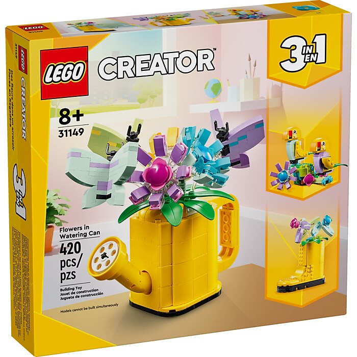 LEGO Creator Flowers in Watering Can 3-In-1, 420 Pieces (31149