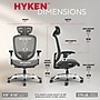 Staples Hyken Ergonomic Mesh Swivel Task Chair, Charcoal Gray (ST63139)~#|#~6F5838CF-151D-4489-8DFA8782054EBDA1_sc7