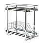 Household Essentials Glidez Metal 2-Tier Pull-Out/Slide-Out Storage Organizer, Chrome  (HE1077)~#|#~6F5B04CF-A056-43F8-99F039211BB445B1_sc7