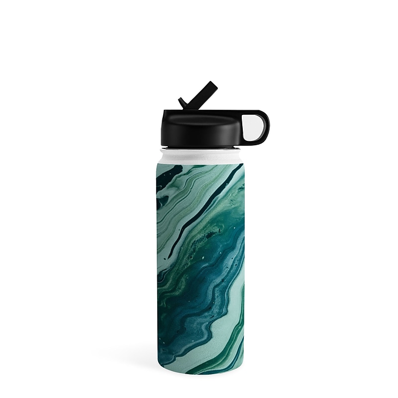 DENY Designs Marble Galaxy Stainless Steel Double Wall Insulated Water Bottle, 18 oz. (66583-WBTL05) image 1