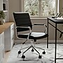 Martha Stewart Piper Faux Leather Swivel Executive Chair, Black/Polished Nickel (CH2209212BK)~#|#~6F5F2A56-4464-4BC1-A1883A5BFF1C1F24_sc7