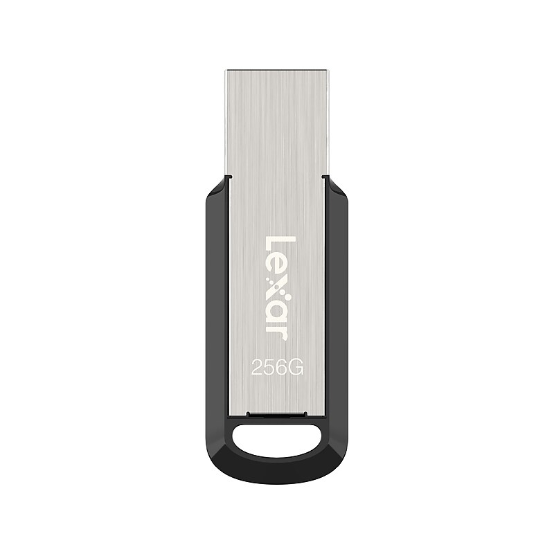 Lexar JumpDrive M400 256GB USB 3.0 Type-A Flash Drive, Silver/Black (LJDM400256G-BNBNU) image 1