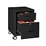 FireKing 2-Drawer Mobile Vertical File Cabinet, Letter/Legal Size, Lockable, Fire Resistant, Black (2M1822-1BLI)~#|#~6F62B81F-052C-4618-807E9FAB750F63A0_sc7