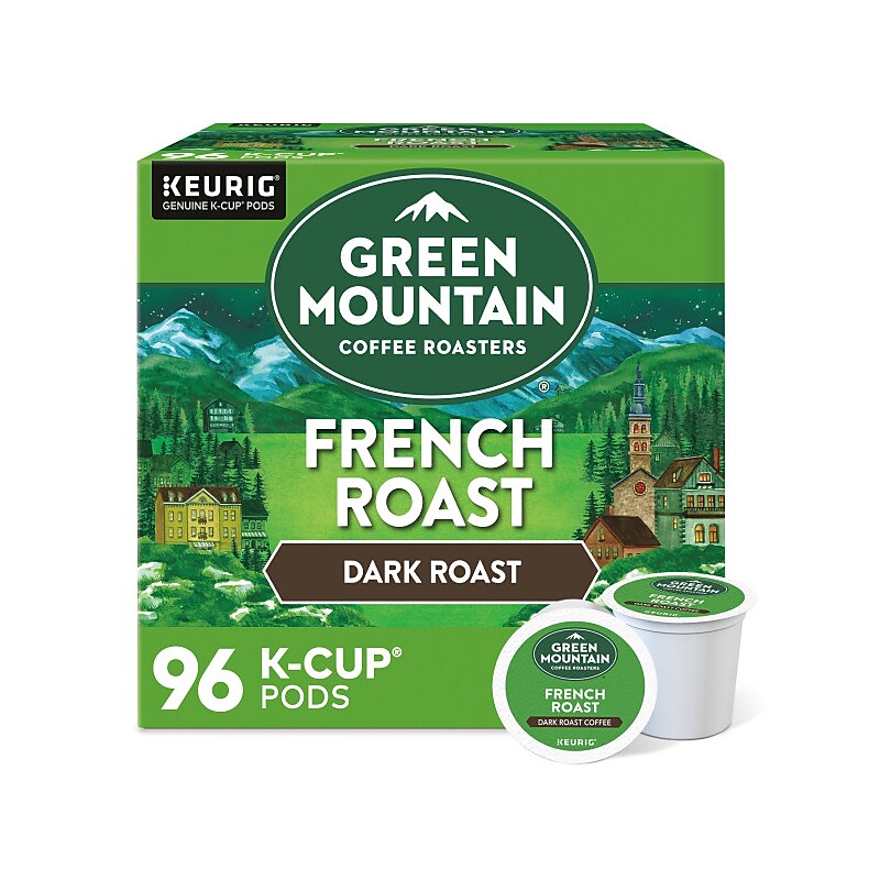Green Mountain French Roast Coffee Keurig® K-Cup® Pods, Dark Roast, 96/Carton (6694) image 1