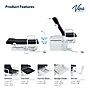 Viva Comfort Pointe Power Electric Pelvic Tilt Exam Table w/Stirrups, Knee Crutches, Hand Rails, 396lbs. Capacity, Black ~#|#~6F6DF0EE-3A3A-45B9-97493F76A29F7B21_sc7