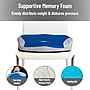 Mind Reader Memory Foam with Gel Core Office Chair Ergonomic Orthopedic Cushion, Blue/Gray (GELCUSH-BLU)~#|#~6F6EAE81-4167-429C-A1BCC452D0C45503_sc7